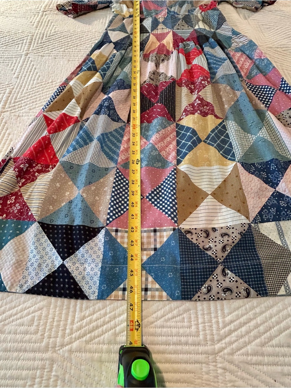 Doen Patchwork quilt Dress size small. - Picture 7 of 9